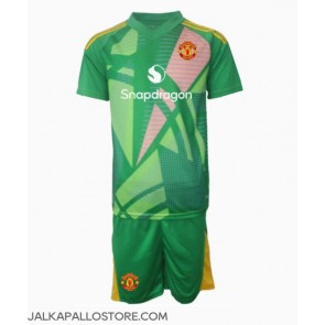 Manchester United Maalivahti Kolmaspaita Lapsille 2024-25 Lyhythihainen (+ shortsit)